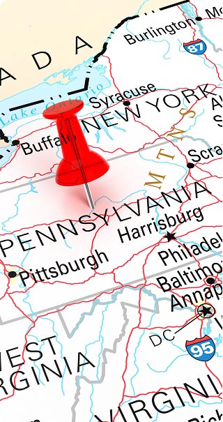 Pennsylvania map