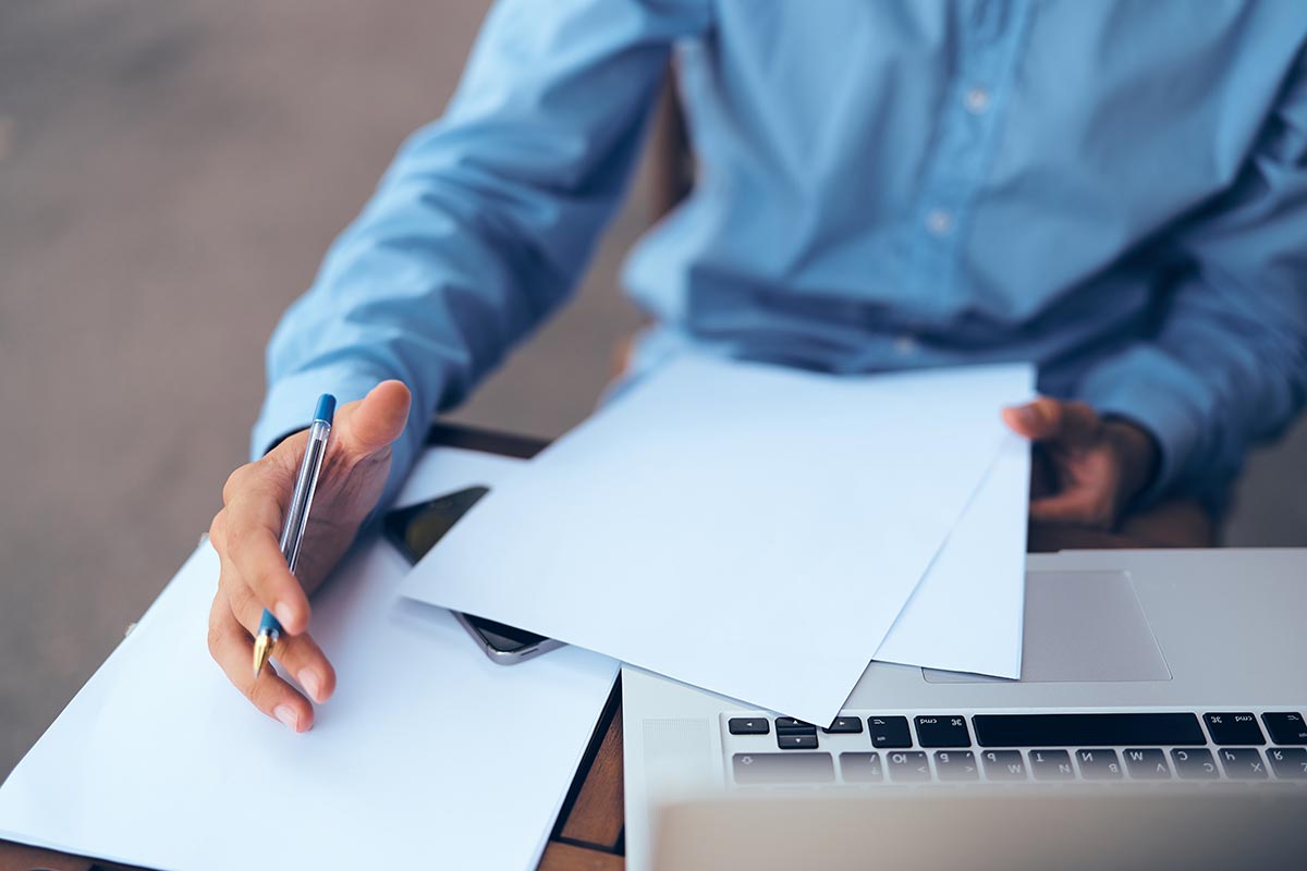 Man Working at Desk
